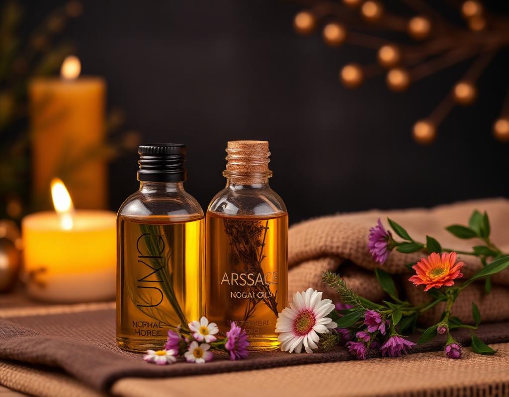 Aroma herb oil massage